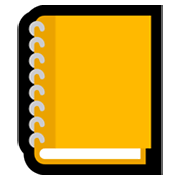 Emoji 📒 Quaderno Ad Anelli su Microsoft Windows 11.