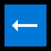⬅️ Emoji Flecha Hacia La Izquierda en Microsoft Windows 11.