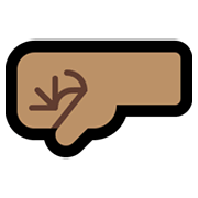Emoji 🤛🏽 Pugno A Sinistra: Carnagione Olivastra su Microsoft Windows 11.