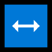 Emoji ↔️ Freccia Sinistra-destra su Microsoft Windows 11.