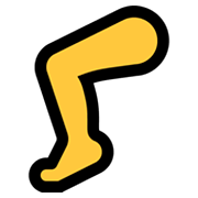 Emoji 🦵 Gamba su Microsoft Windows 11.