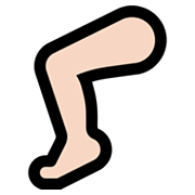 🦵🏻 Emoji Perna: Pele Clara na Microsoft Windows 11.