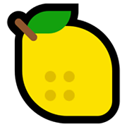 🍋 Emoji Limón en Microsoft Windows 11.