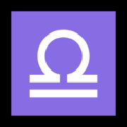 ♎ Emoji Libra en Microsoft Windows 11.