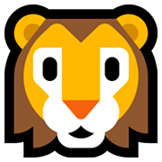 🦁 Emoji León en Microsoft Windows 11.