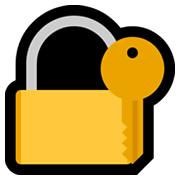🔐 Emoji Schloss mit Schlüssel Microsoft Windows 11.