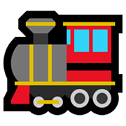 Émoji 🚂 Locomotive sur Microsoft Windows 11.