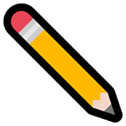 ✎ Emoji Bleistift nach unten rechts Microsoft Windows 11.