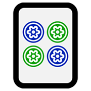 🀜 Emoji Mahjong - cuatro puntos en Microsoft Windows 11.