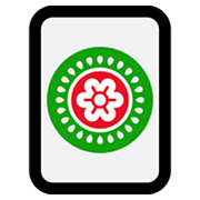 🀙 Emoji Mahjong - um ponto  na Microsoft Windows 11.