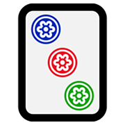🀛 Emoji Mahjong - drei Punkte Microsoft Windows 11.