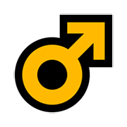 ♂️ Emoji Signo Masculino en Microsoft Windows 11.