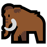 Emoji 🦣 Mammut su Microsoft Windows 11.