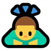 Emoji 🙇‍♂️ Uomo Che Fa Inchino Profondo su Microsoft Windows 11.