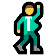 Emoji 🕺 Uomo Che Balla su Microsoft Windows 11.
