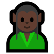 🧝🏿‍♂️ Emoji Elf: dunkle Hautfarbe Microsoft Windows 11.