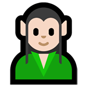Emoji 🧝🏻‍♂️ Elfo Uomo: Carnagione Chiara su Microsoft Windows 11.