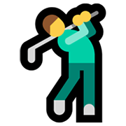 🏌️‍♂️ Emoji Hombre Jugando Al Golf en Microsoft Windows 11.