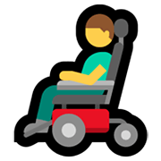 👨‍🦼 Emoji Homem Em Cadeira De Rodas Motorizada na Microsoft Windows 11.