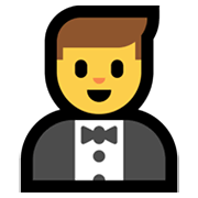 🤵‍♂️ Emoji Hombre Con Esmoquin en Microsoft Windows 11.