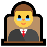 👨‍⚖️ Emoji Juez en Microsoft Windows 11.