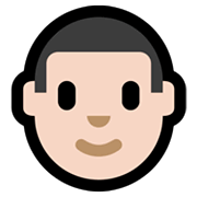 👨🏻 Emoji Hombre: Tono De Piel Claro en Microsoft Windows 11.