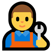 👨‍🔧 Emoji Mechaniker Microsoft Windows 11.