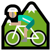 🚵🏼‍♂️ Emoji Mountainbiker: mittelhelle Hautfarbe Microsoft Windows 11.