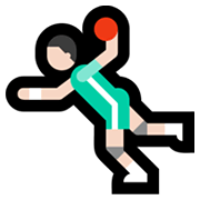 🤾🏻‍♂️ Emoji Hombre Jugando Al Balonmano: Tono De Piel Claro en Microsoft Windows 11.