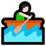 🚣🏻‍♂️ Emoji Mann im Ruderboot: helle Hautfarbe Microsoft Windows 11.