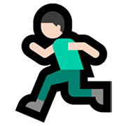 🏃🏻‍♂️ Emoji Homem Correndo: Pele Clara na Microsoft Windows 11.