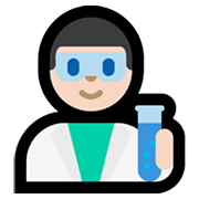 Emoji 👨🏻‍🔬 Scienziato: Carnagione Chiara su Microsoft Windows 11.