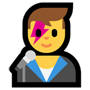 👨‍🎤 Emoji Sänger Microsoft Windows 11.