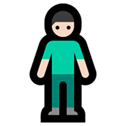 🧍🏻‍♂️ Emoji stehender Mann: helle Hautfarbe Microsoft Windows 11.