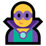🦹‍♂️ Emoji Homem Supervilão na Microsoft Windows 11.