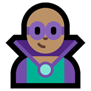 🦹🏽‍♂️ Emoji Supervillano: Tono De Piel Medio en Microsoft Windows 11.