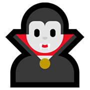 🧛‍♂️ Emoji Vampiro Hombre en Microsoft Windows 11.