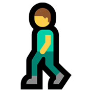 🚶‍♂️ Emoji Hombre Caminando en Microsoft Windows 11.