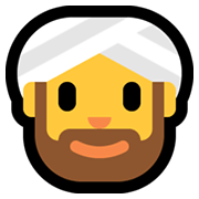 👳‍♂️ Emoji Mann mit Turban Microsoft Windows 11.