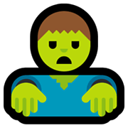Émoji 🧟‍♂️ Zombie Homme sur Microsoft Windows 11.