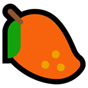 🥭 Emoji Mango en Microsoft Windows 11.