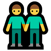 👬 Emoji Dois Homens De Mãos Dadas na Microsoft Windows 11.