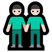 👬🏻 Emoji Dois Homens De Mãos Dadas: Pele Clara na Microsoft Windows 11.