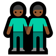 Emoji 👬🏾 Due Uomini Che Si Tengono Per Mano: Carnagione Abbastanza Scura su Microsoft Windows 11.
