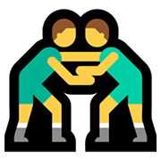 🤼‍♂️ Emoji Hombres Luchando en Microsoft Windows 11.