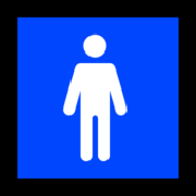 🚹 Emoji Banheiro Masculino na Microsoft Windows 11.