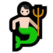 🧜🏻‍♂️ Emoji Sirena Hombre: Tono De Piel Claro en Microsoft Windows 11.