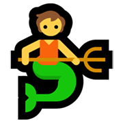 🧜 Emoji Persona Sirena en Microsoft Windows 11.