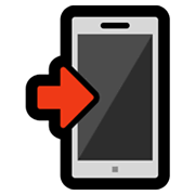 Emoji 📲 Telefono Cellulare Con Freccia su Microsoft Windows 11.