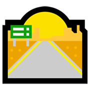 🛣️ Emoji Autopista en Microsoft Windows 11.